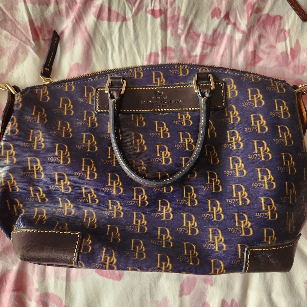 Dooney & Bourke Blue and Brown Women's Bag